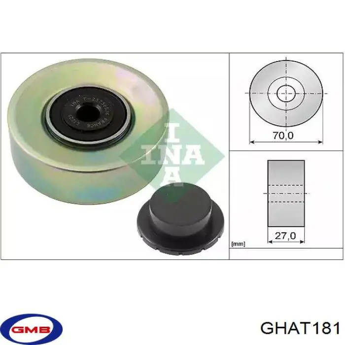 Натягувач приводного ременя GHAT181 GMB