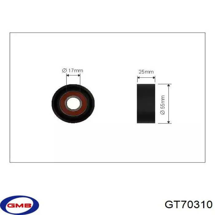 Натяжний ролик GT70310 GMB