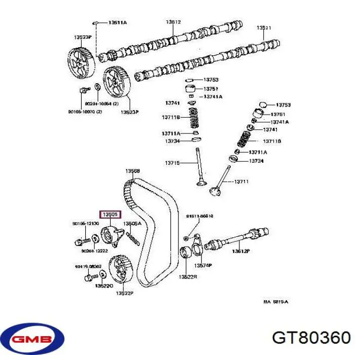 Ролик натяжителя ременя газорозподілу Ashika 4502211 ціна, від 9.91 USD