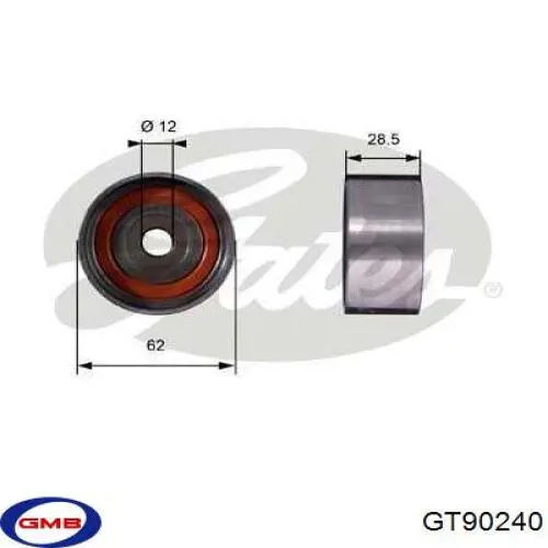 Ролик паразитний ГРМ GT90240 GMB