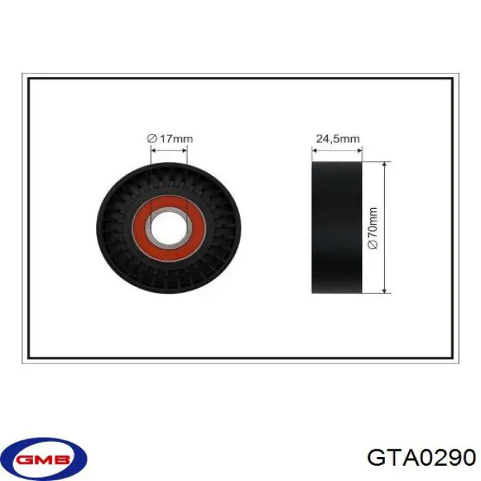 GTA0290 GMB натягувач приводного ременя