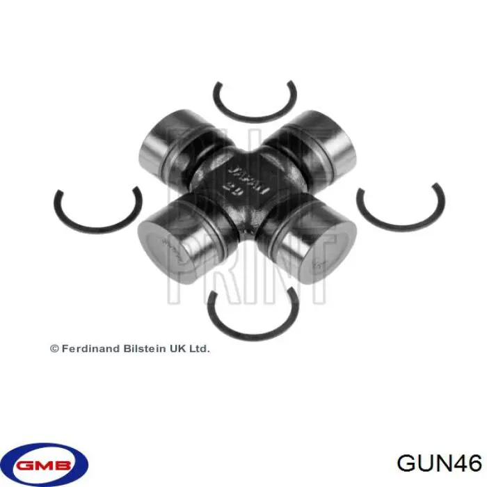 GUN46 GMB Хрестовина карданного валу, переднього