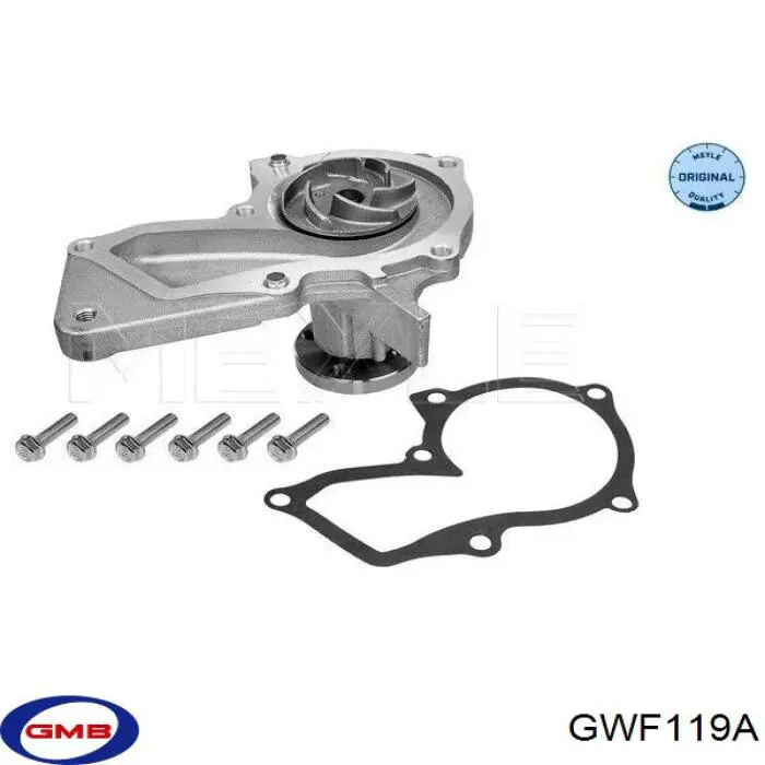 Помпа охолодження GMB GWF119A ціна, від 34.49 USD