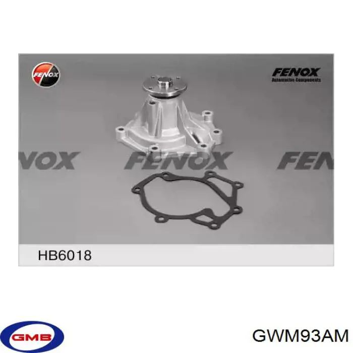 Помпа охолодження GMB GWM93AM ціна, від 42.31 USD