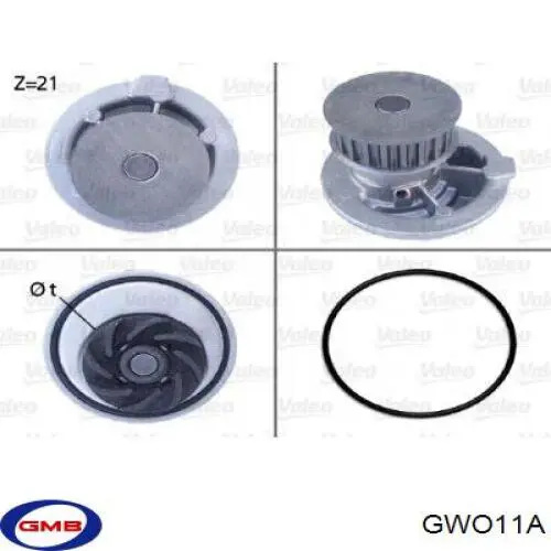 Купити GWO11A GMB Насос охолоджуючої рідини