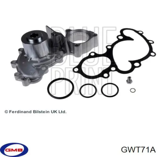 Помпа охолодження GMB GWT71A ціна, від 35.12 USD