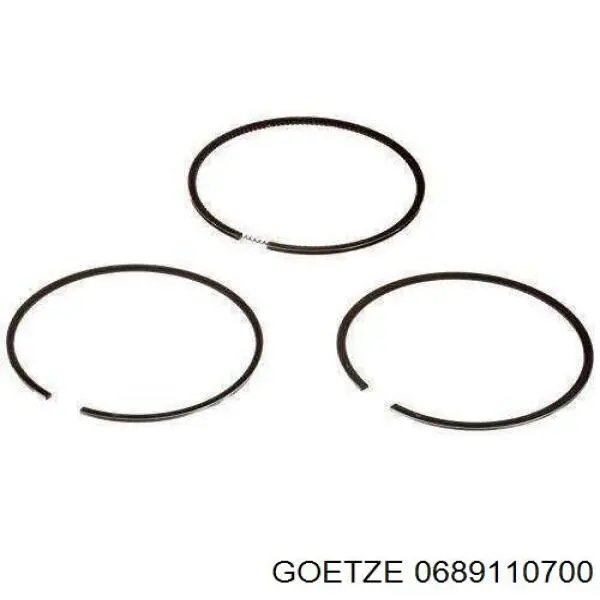 Купити 0689110700 Goetze Кільця поршневі на 1 циліндр, 2-й ремонт (+0,50)