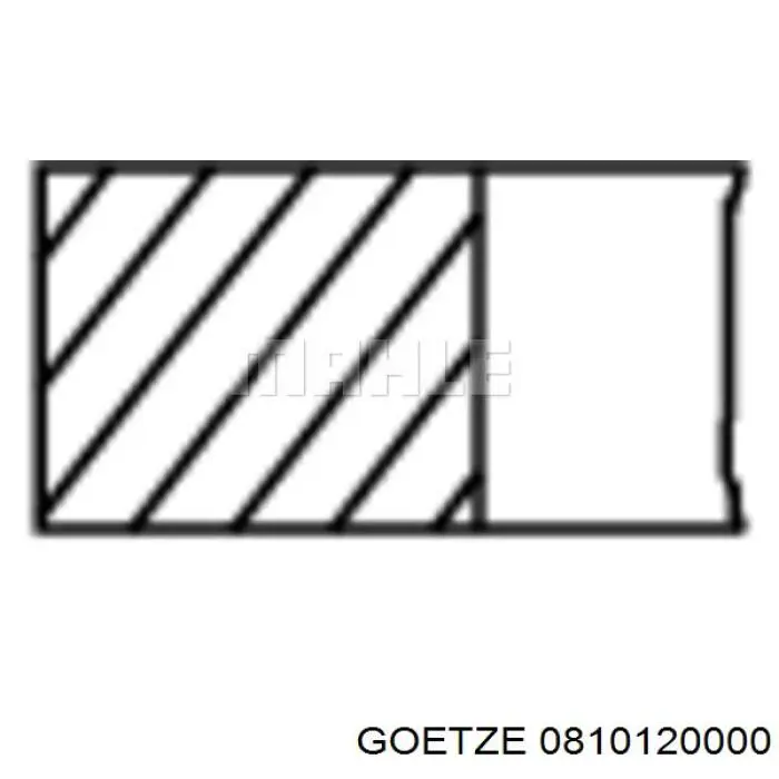 0810120000 Goetze Кільця поршневі на 1 циліндр, STD.