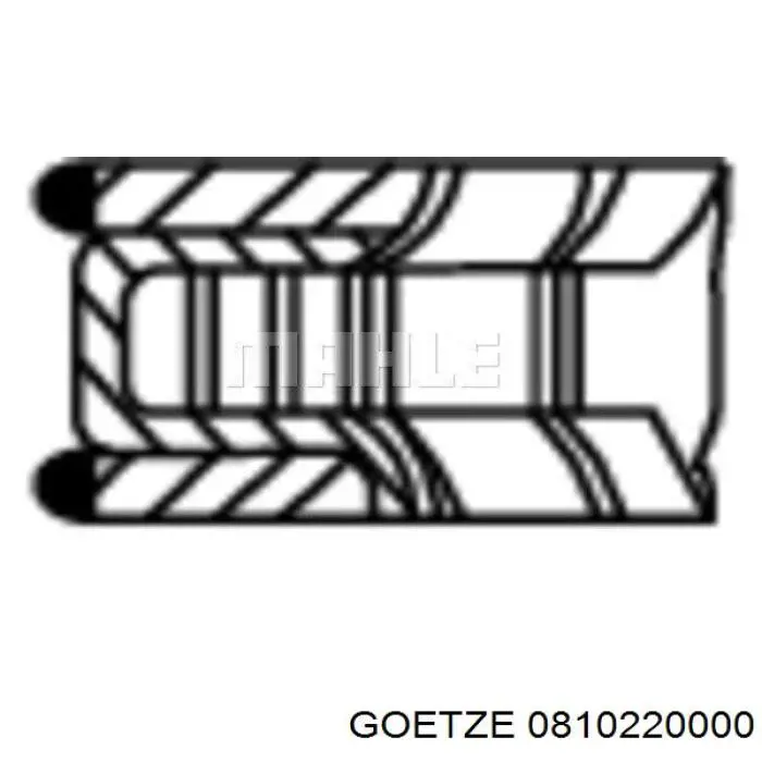 Купити 01304N0 Mahle Original Кільця поршневі на 1 циліндр, STD.