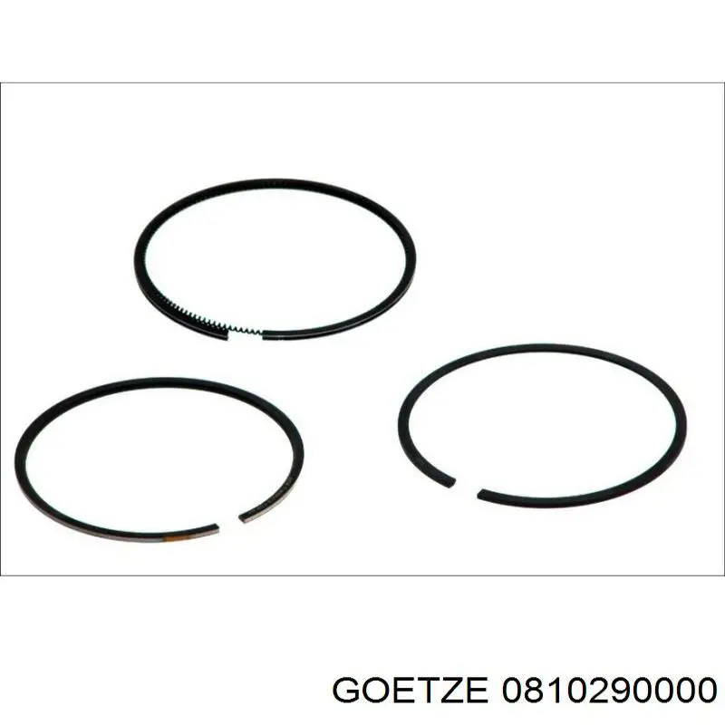 0810290000 Goetze Кільця поршневі на 1 циліндр, STD.