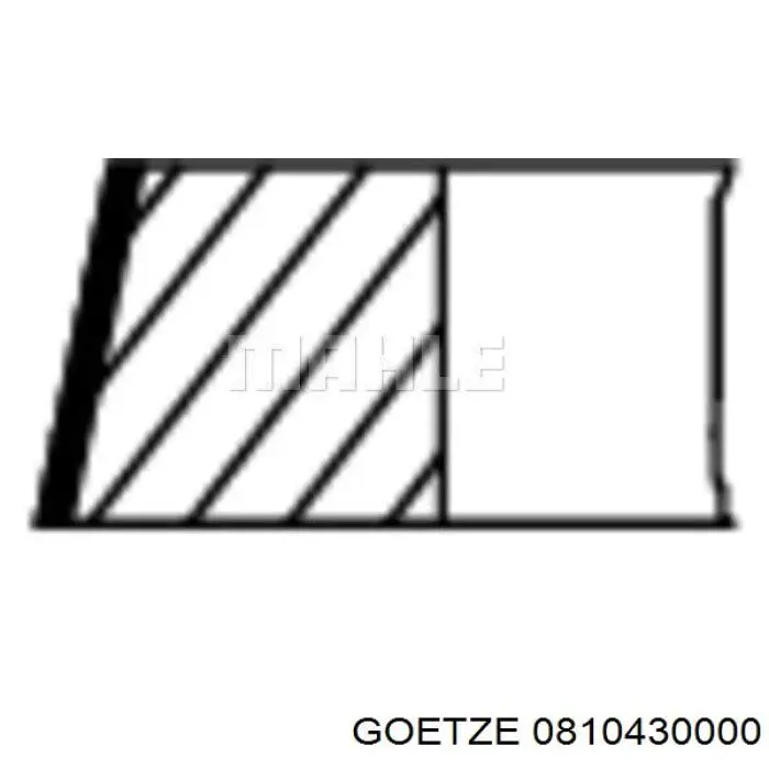 Кільця поршневі на 1 циліндр, STD. OE Germany 020321280000 ціна, від 30.54 USD