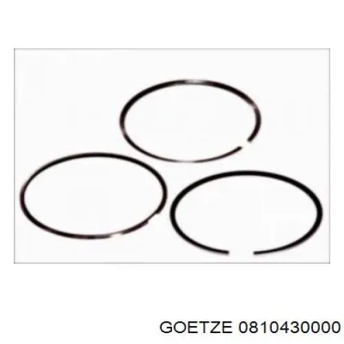 Кільця поршневі на 1 циліндр, STD. 0810430000 Goetze