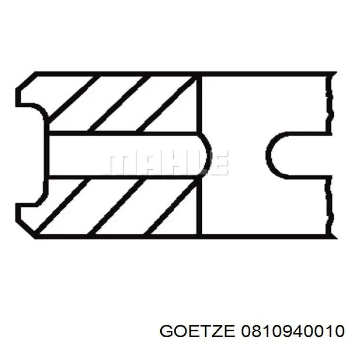 Кільця поршневі на 1 циліндр, STD. Goetze 0810940010 ціна, від 11.73 USD