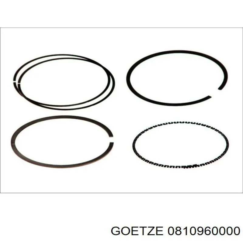Кільця поршневі на 1 циліндр, STD. Goetze 0810960000 ціна, від 14.92 USD