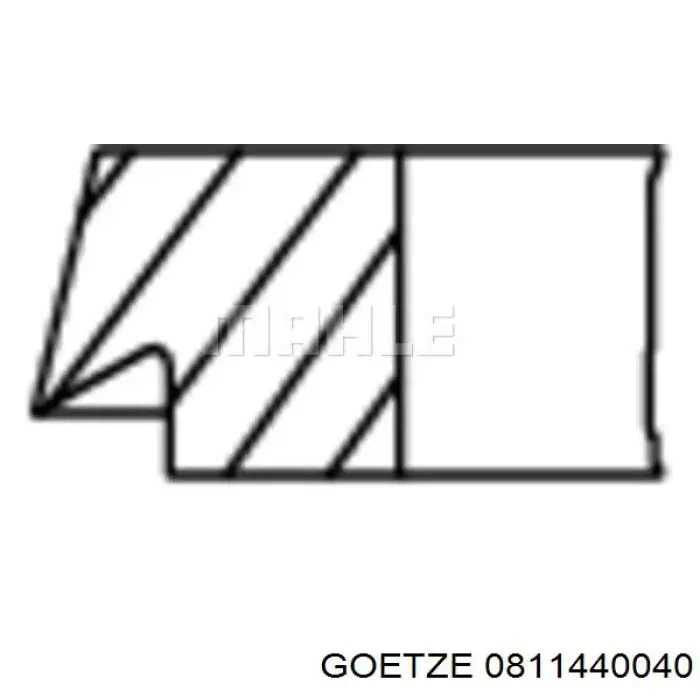 Купити 0811440040 Goetze Кільця поршневі на 1 циліндр, STD.