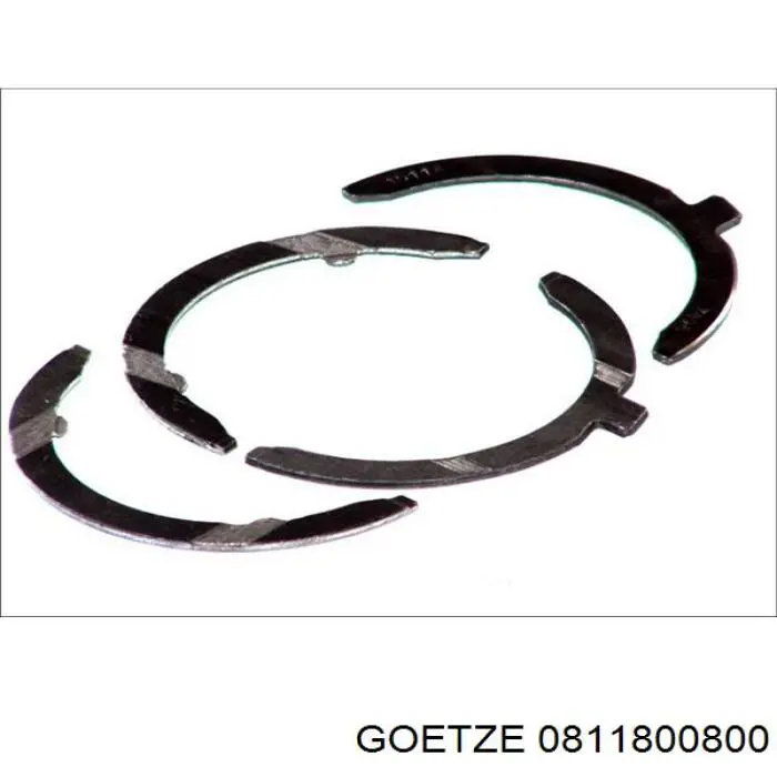 0811800800 Goetze кільця поршневі на 1 циліндр, 2-й ремонт (+0,65)