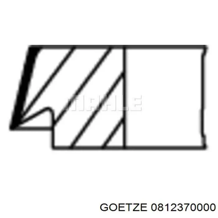 Купити 0812370000 Goetze Кільця поршневі на 1 циліндр, STD.