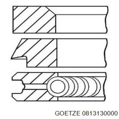 Кільця поршневі на 1 циліндр, STD. Goetze 0813130000 ціна, від 9.22 USD