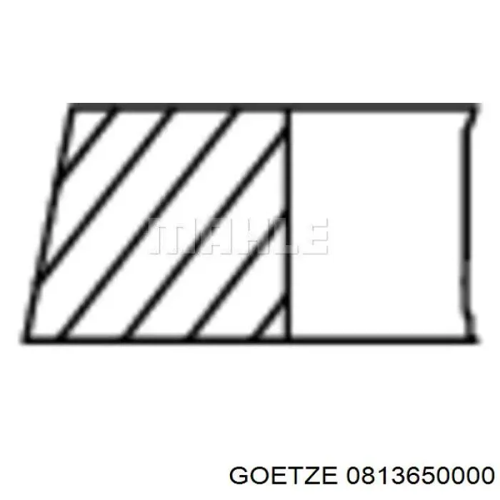 813650000 Goetze кільця поршневі на 1 циліндр, std.