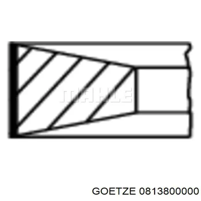 Кільця поршневі на 1 циліндр, STD. Goetze 0813800000 ціна, від 19.70 USD