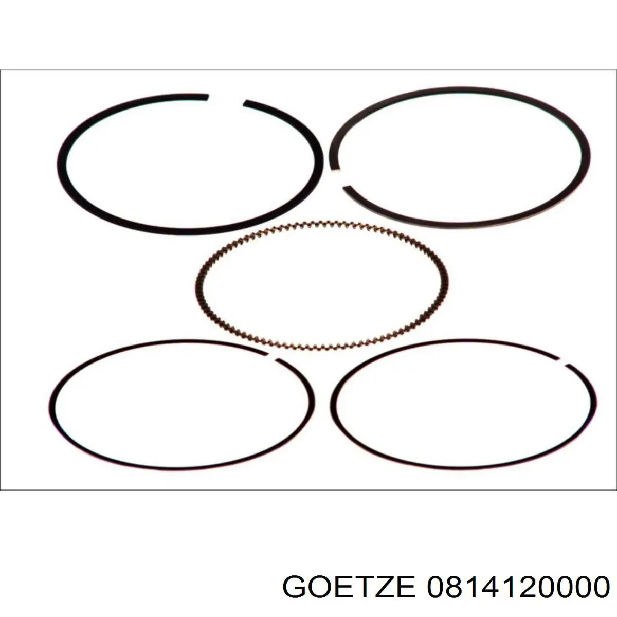 Кільця поршневі на 1 циліндр, STD. Goetze 0814120000 ціна, від 14.24 USD