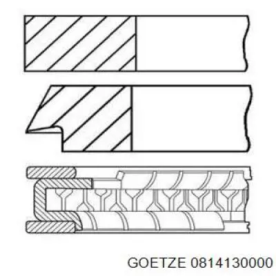 0814130000 Goetze Кільця поршневі на 1 циліндр, STD.