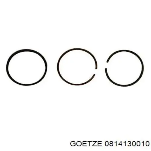 0814130010 Goetze Кільця поршневі на 1 циліндр, STD.