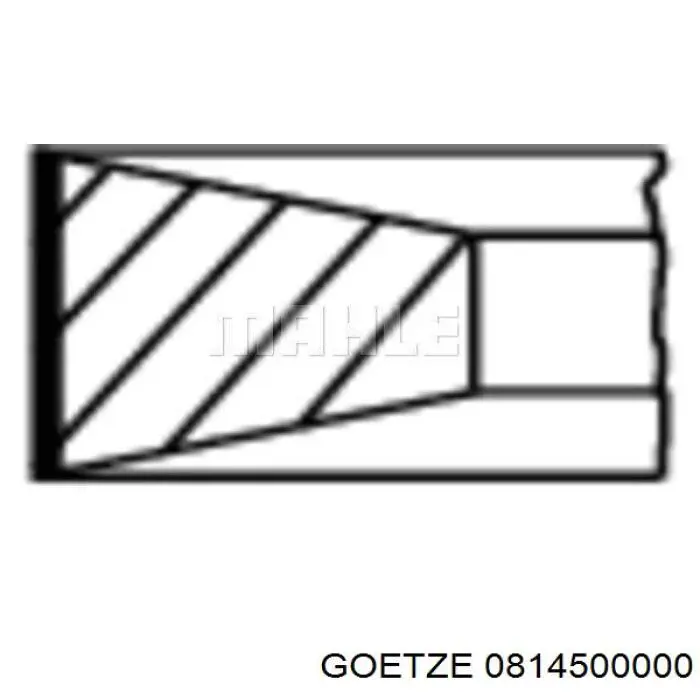 0814500000 Goetze кільця поршневі на 1 циліндр, std.