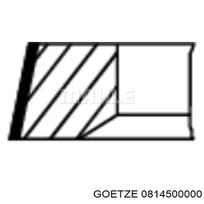 Купити 0814500000 Goetze Кільця поршневі на 1 циліндр, STD.