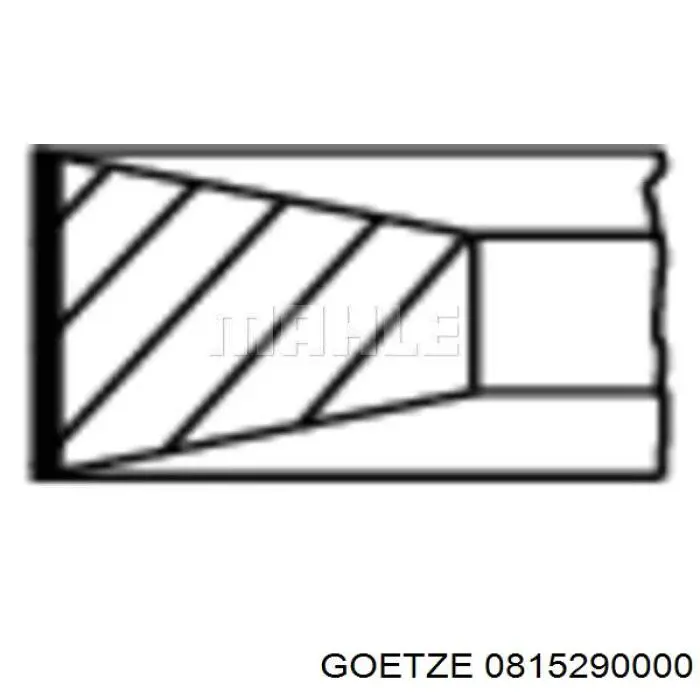 0815290000 Goetze кільця поршневі на 1 циліндр, std.