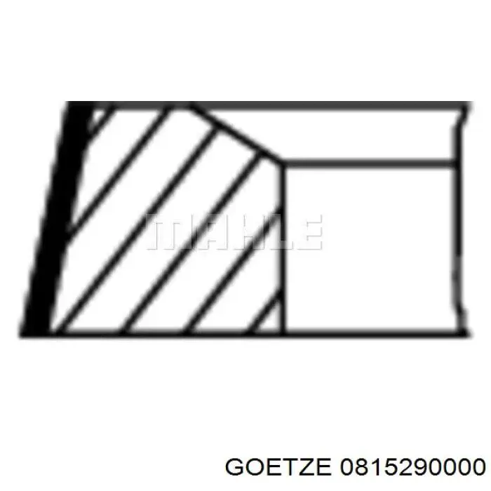 0815290000 Goetze Кільця поршневі на 1 циліндр, STD.
