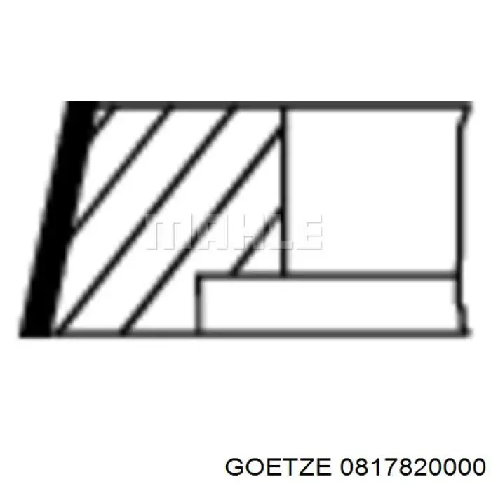 Купити 00280N9 Mahle Original Кільця поршневі на 1 циліндр, STD.