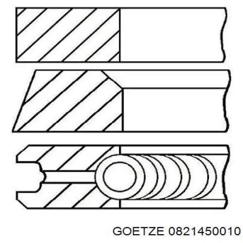 Купити HW300040 Hanswerk Кільця поршневі на 1 циліндр, STD.