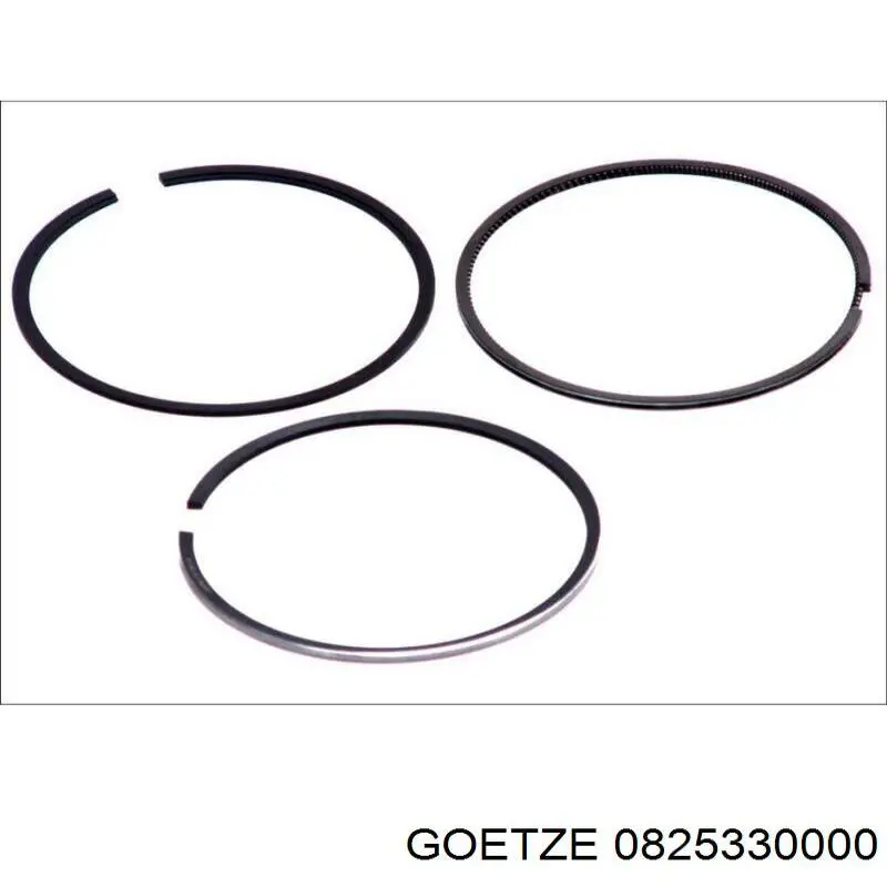 Кільця поршневі на 1 циліндр, STD. Goetze 0825330000 ціна, від 16.43 USD