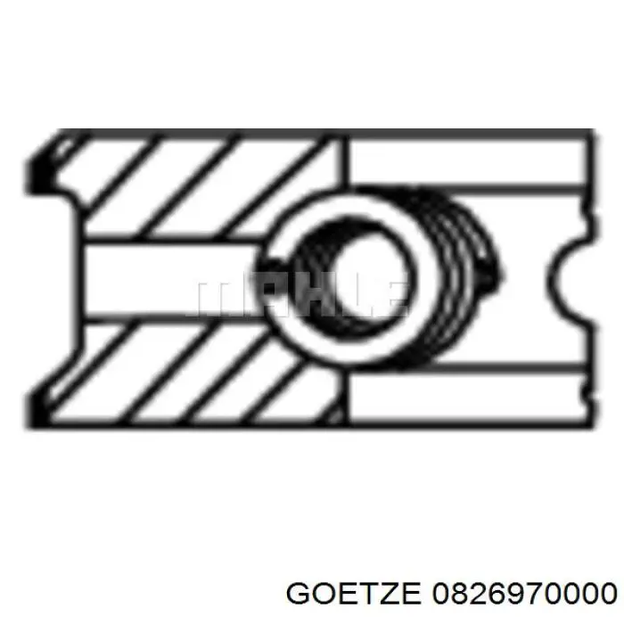 00856N0 Knecht-Mahle кільця поршневі на 1 циліндр, std.