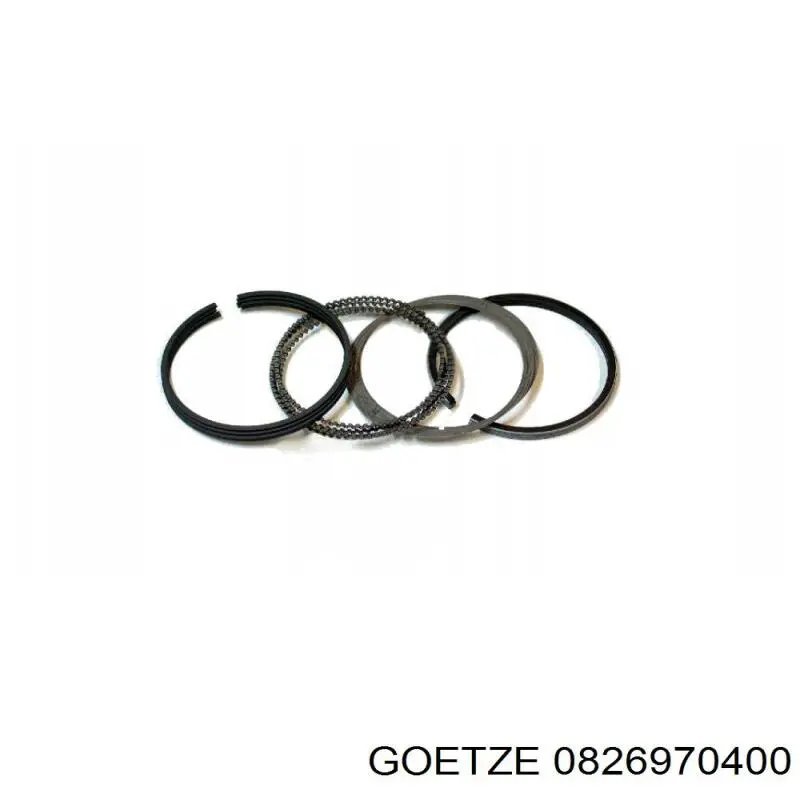 0826970400 Goetze Комплект поршневих кілець на 1 циліндр, 1-й ремонт (+0,25)