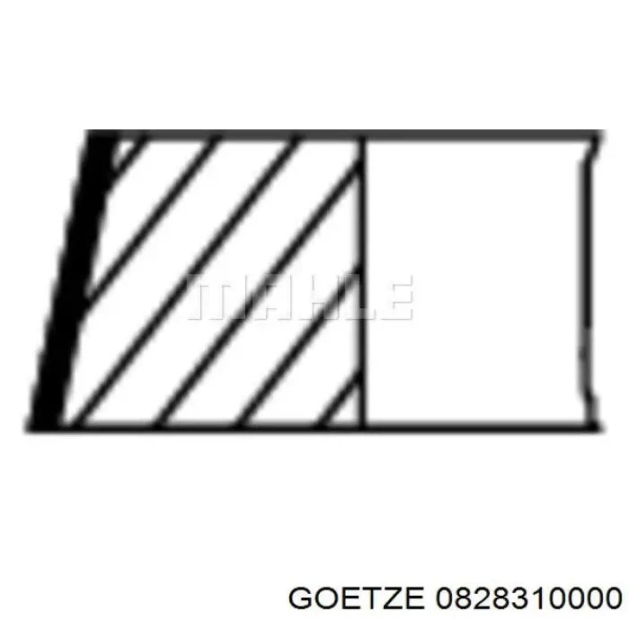 828310000 Goetze кільця поршневі на 1 циліндр, std.