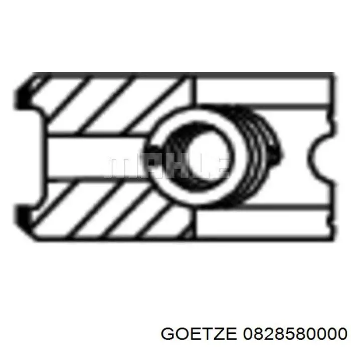 Купити 0828580000 Goetze Кільця поршневі на 1 циліндр, STD.