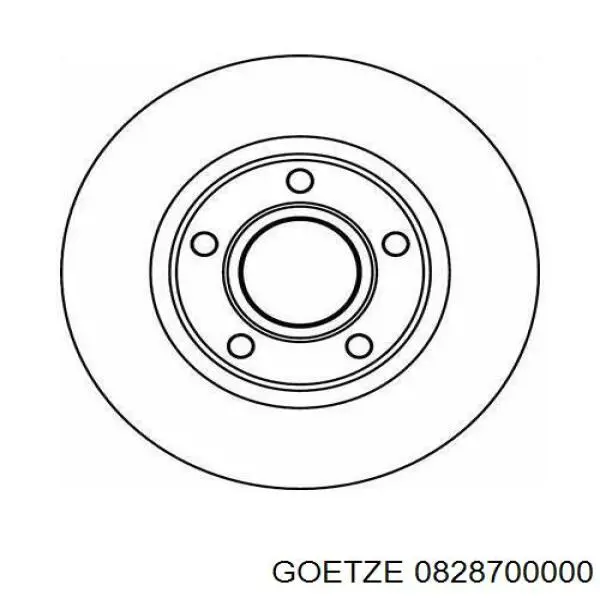 Купити 0828700000 Goetze Кільця поршневі на 1 циліндр, STD.