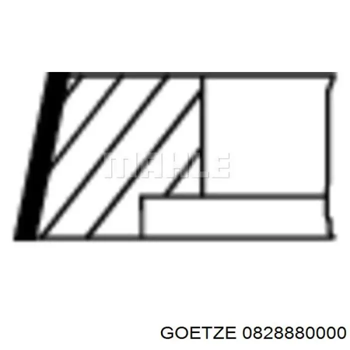0828880000 Goetze кільця поршневі на 1 циліндр, std.