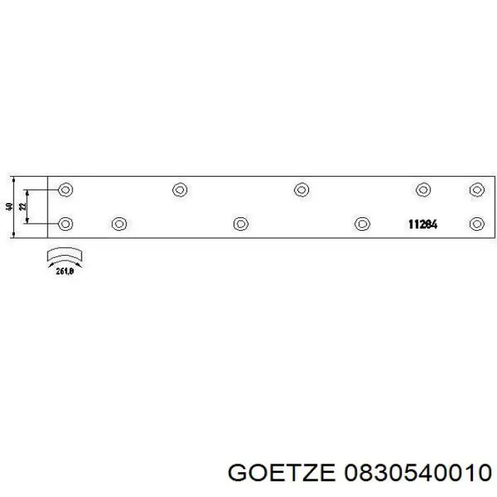 Купити 0830540010 Goetze Кільця поршневі на 1 циліндр, STD.