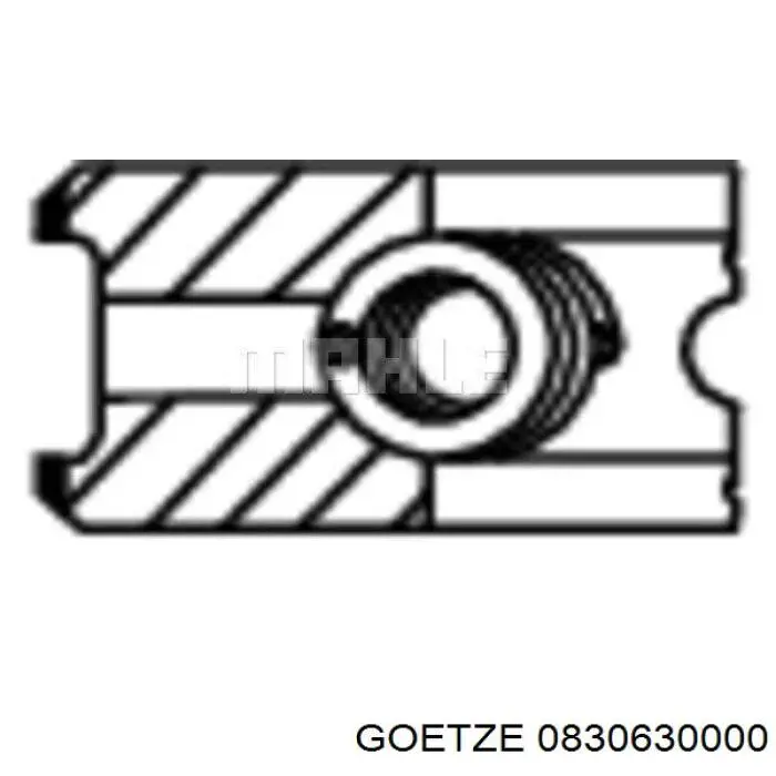 Кільця поршневі на 1 циліндр, STD. Goetze 0830630000 ціна, від 9.42 USD