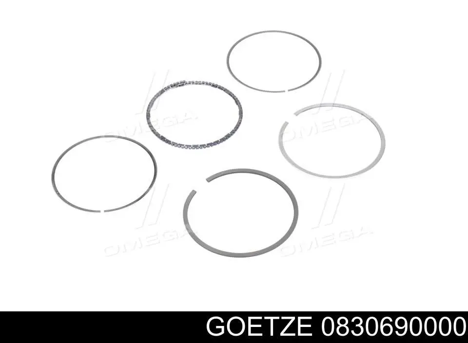 Кільця поршневі на 1 циліндр, STD. Goetze 0830690000 ціна, від 8.35 USD