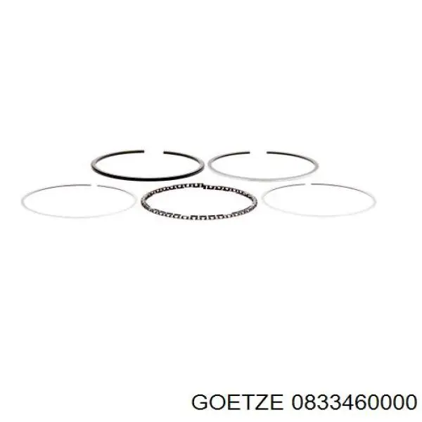 Кільця поршневі на 1 циліндр, STD. Goetze 0833460000 ціна, від 10.71 USD
