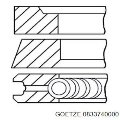 Кільця поршневі на 1 циліндр, STD. SM 793840004 ціна, від 17.64 USD