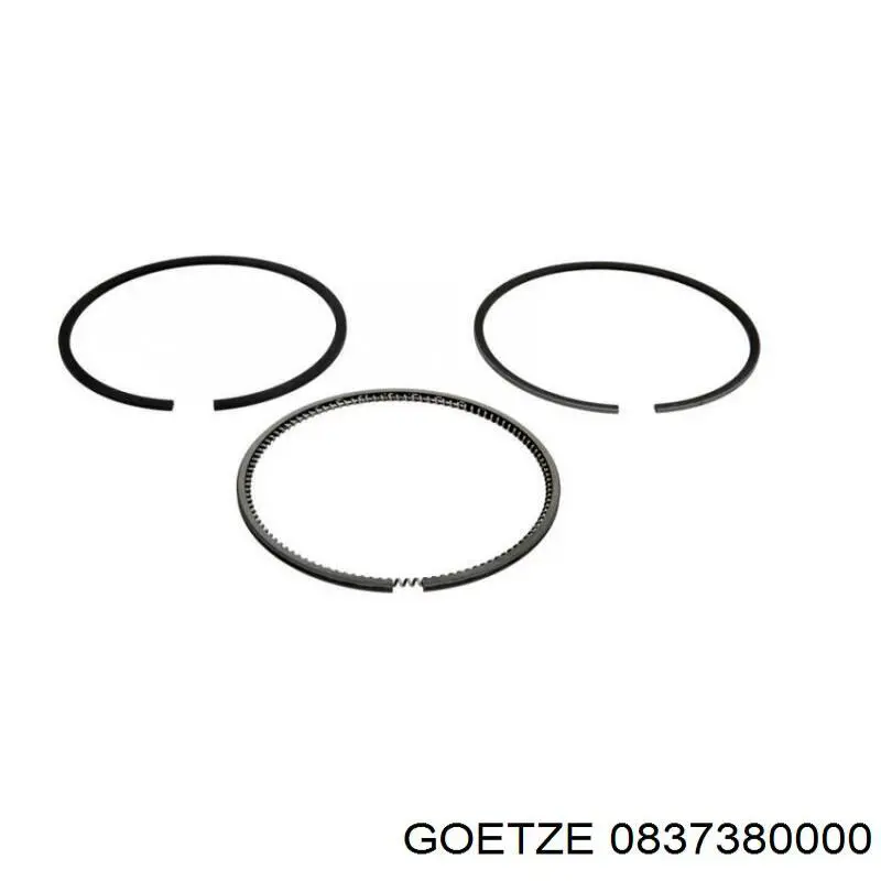 Купити 0837380000 Goetze Кільця поршневі на 1 циліндр, STD.