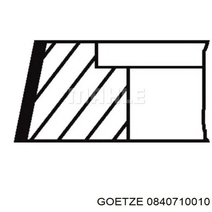 Кільця поршневі на 1 циліндр, STD. Goetze 0840710010 ціна, від 27.17 USD