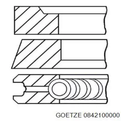 Кільця поршневі на 1 циліндр, STD. VAG 70198151 ціна, від 15.77 USD