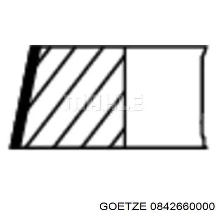 Кільця поршневі на 1 циліндр, STD. Mahle Original 607RS101010N0 ціна, від 27.20 USD