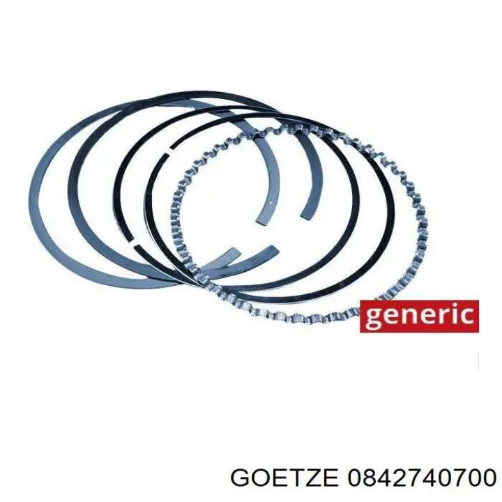 Купити 800055810050 Kolbenschmidt Кільця поршневі на 1 циліндр, 2-й ремонт (+0,50)